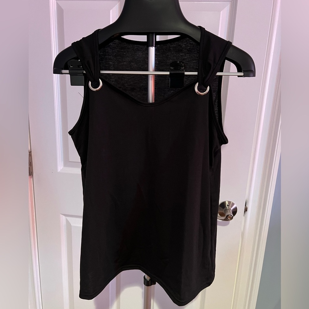 Black tank top, large